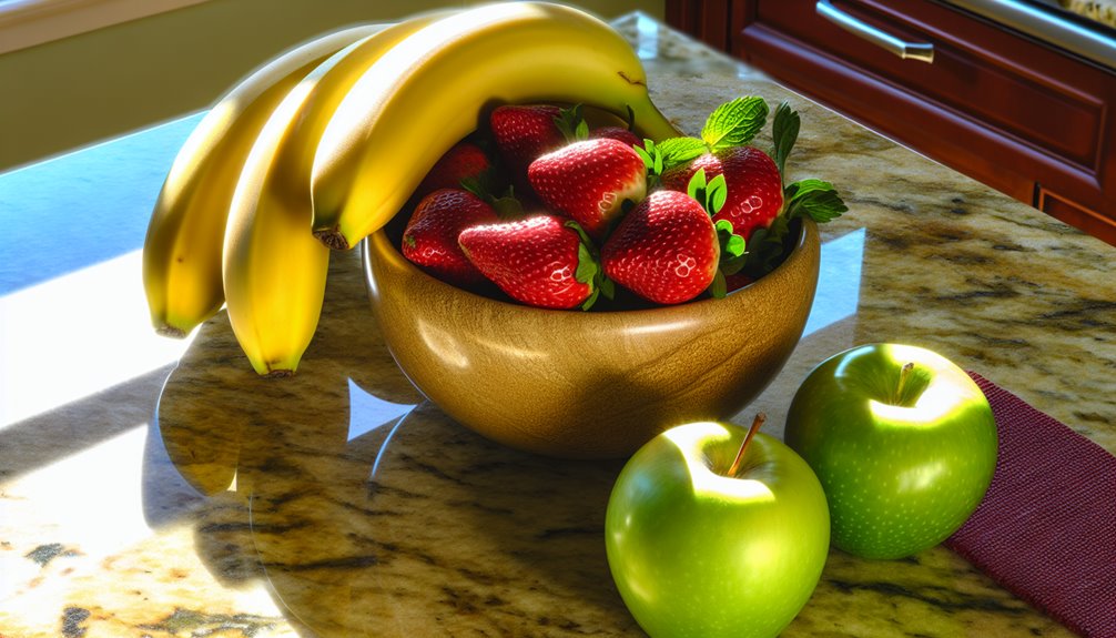 elegant arrangement of fruits