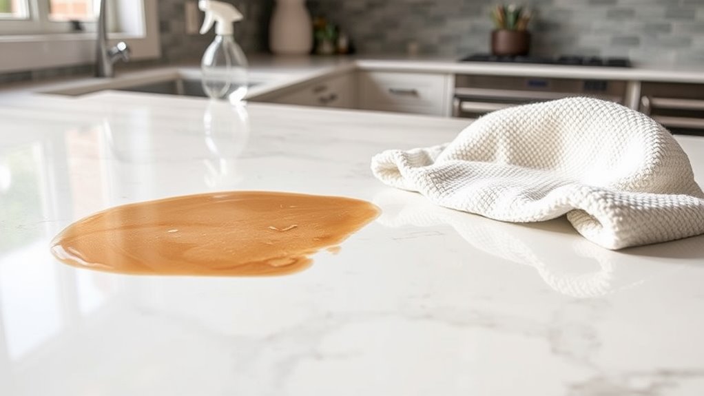 remove stains and spills