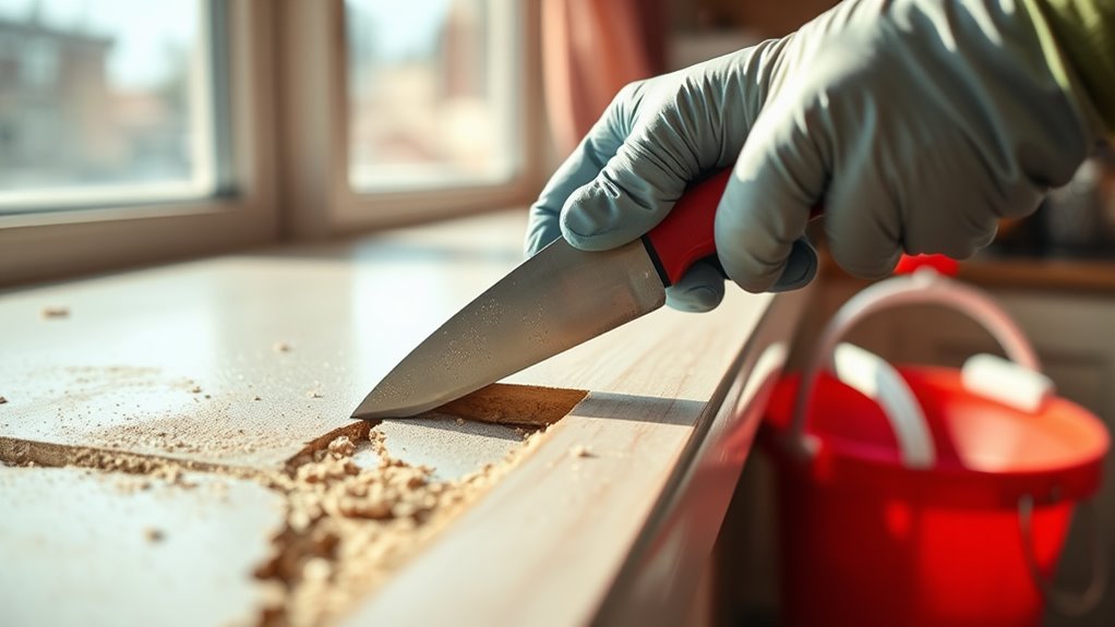 safe countertop removal process